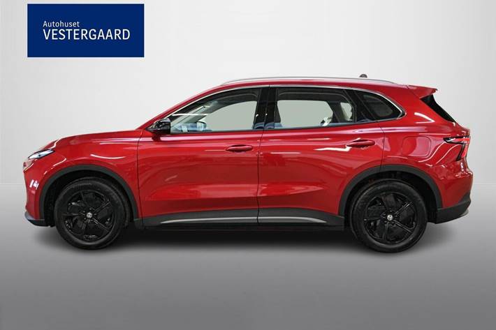Rød MG MGS5 fra 2026 set udefra