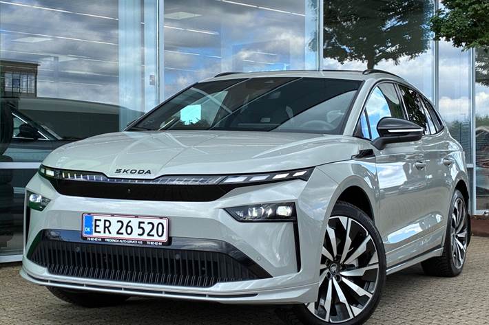 Grå Skoda Enyaq fra 2026