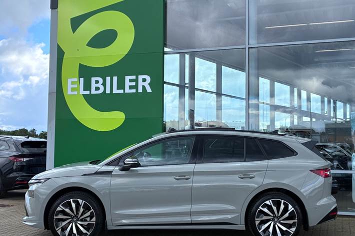 Grå Skoda Enyaq fra 2026
