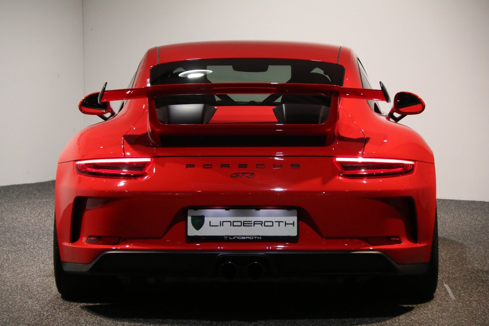 Rød Porsche 911 GT3 fra 2018