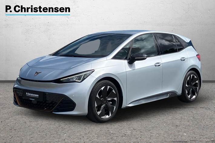 Sølv Cupra Born fra 2023 set udefra