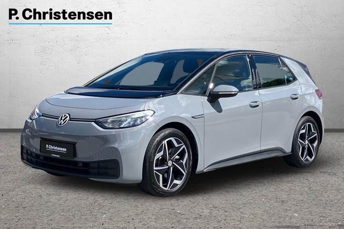 Grå VW ID.3 fra 2022 set udefra