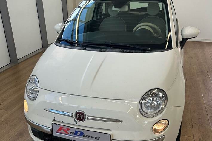 Hvid Fiat 500 fra 2009