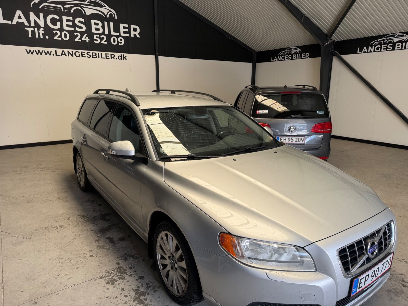 Sølv Volvo V70 fra 2011