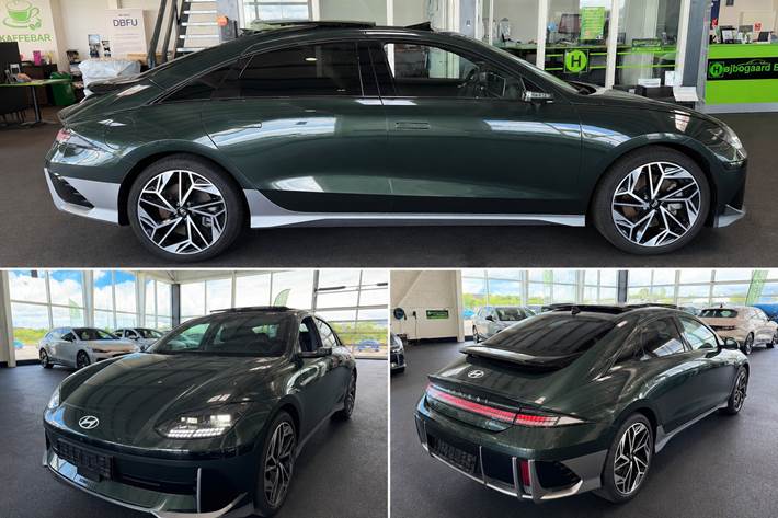 Grøn Hyundai Ioniq 6 fra 2023