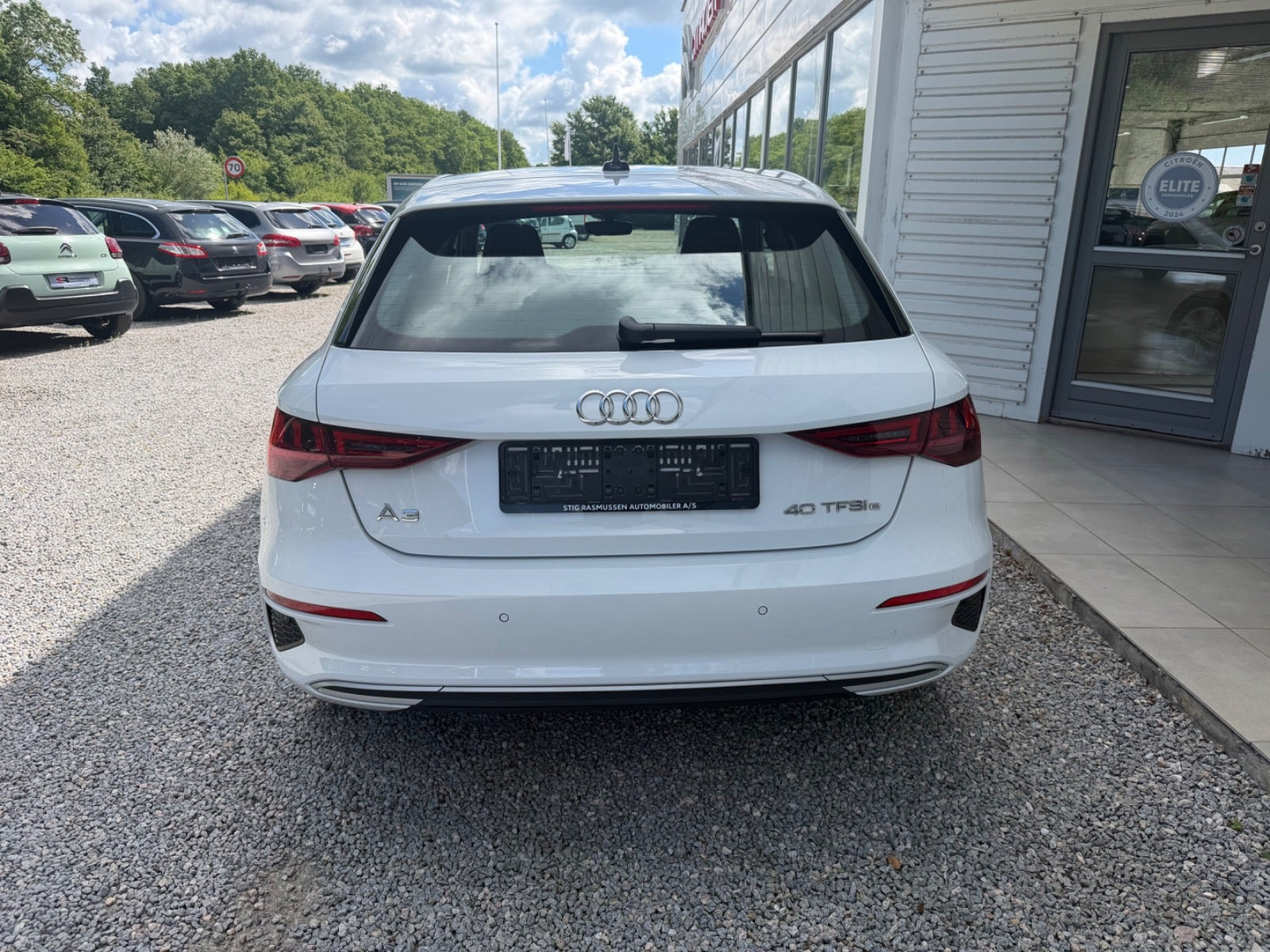 Hvid Audi A3 fra 2021