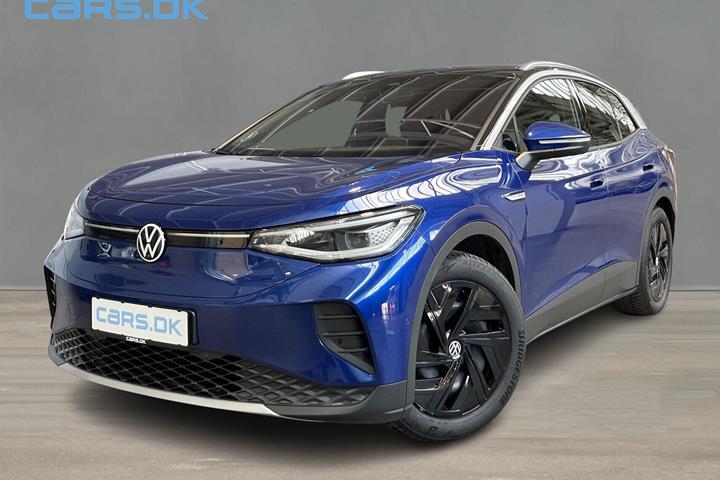 Blå VW ID.4 fra 2023 set udefra