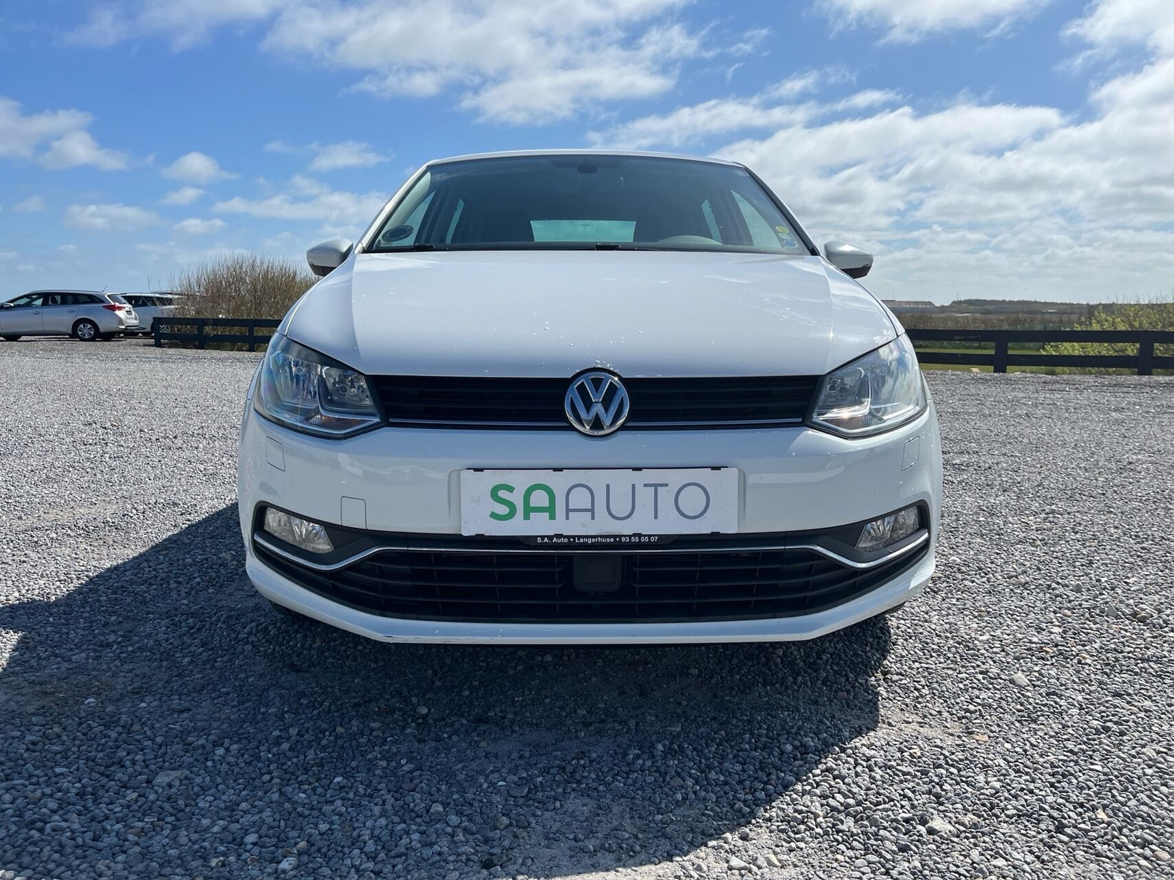 Hvid VW Polo fra 2015