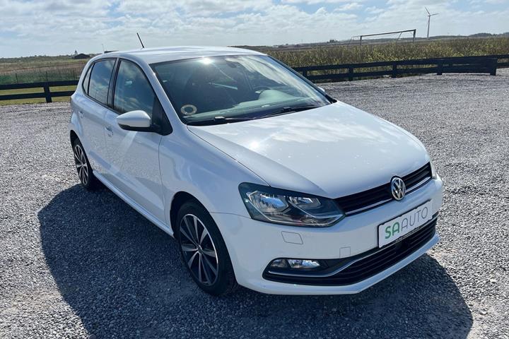 Hvid VW Polo fra 2015