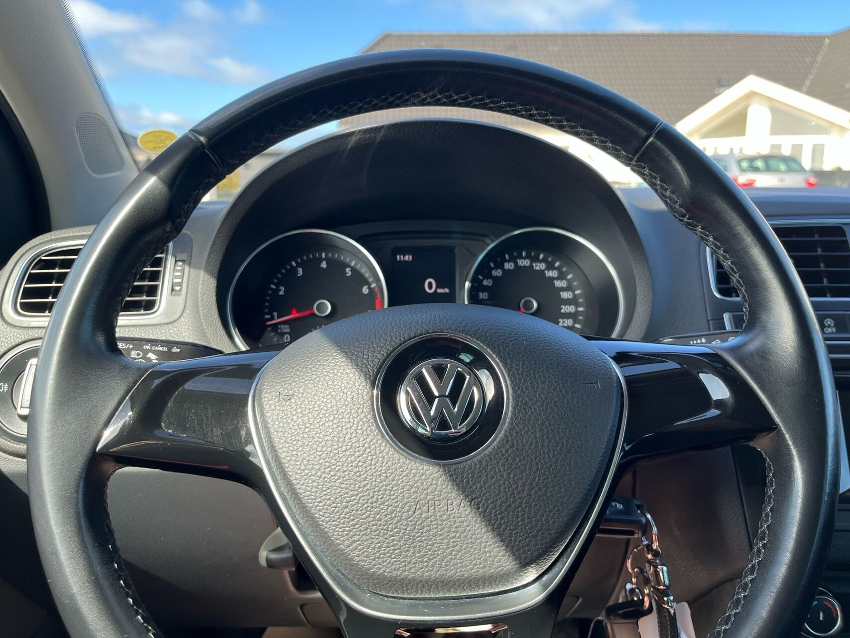 Hvid VW Polo fra 2015