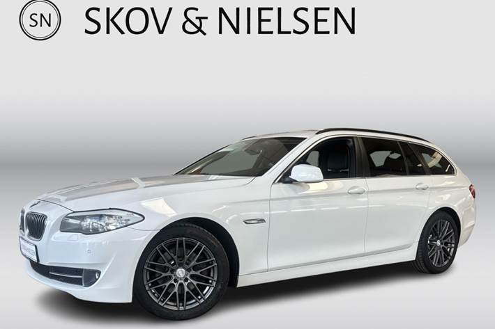 Hvid BMW 520d fra 2013