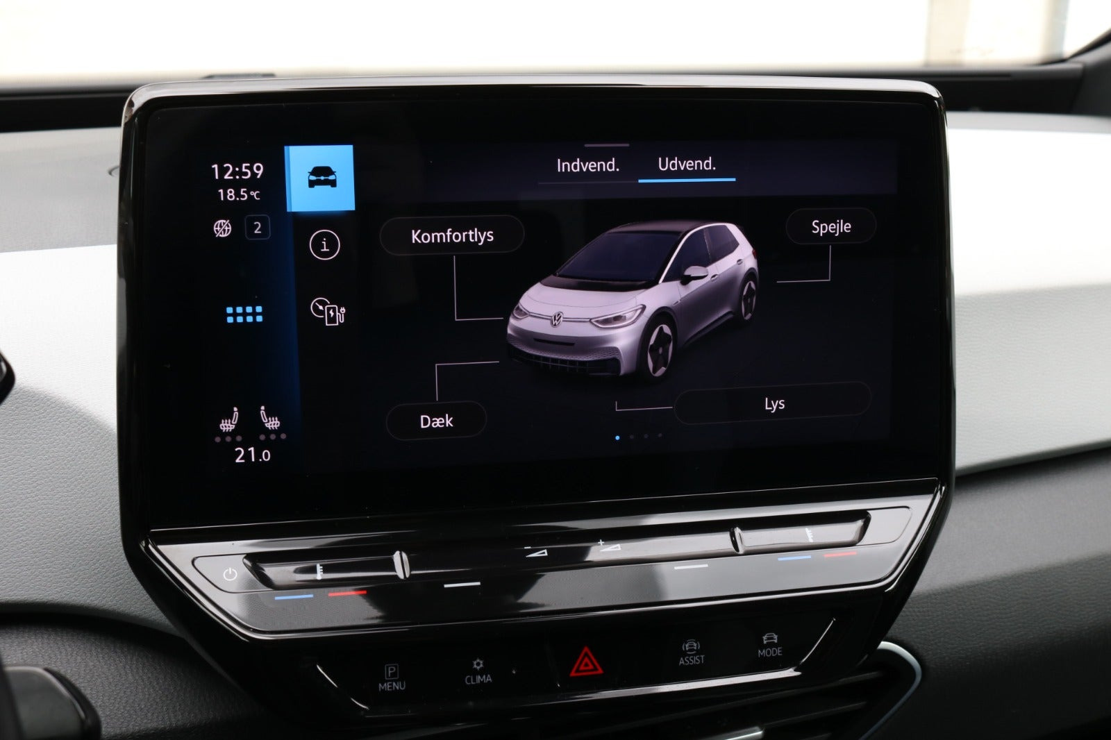 Grå VW ID.3 fra 2022