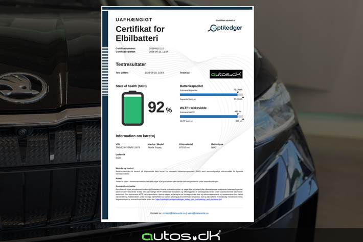 Sort Skoda Enyaq fra 2021