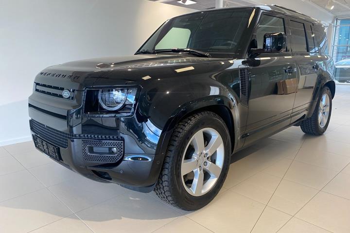 Sort Land Rover Defender 110 fra 2025 set udefra