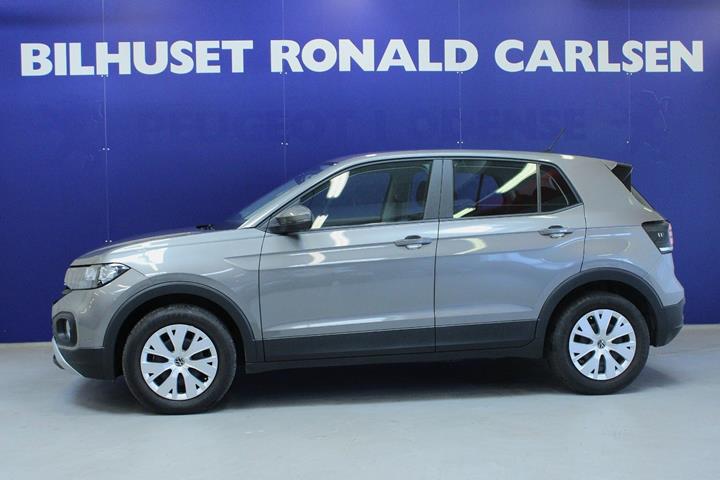 Grå VW T-Cross fra 2021
