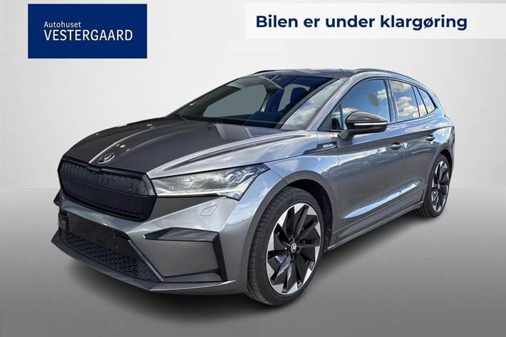 Grå Skoda Enyaq fra 2022