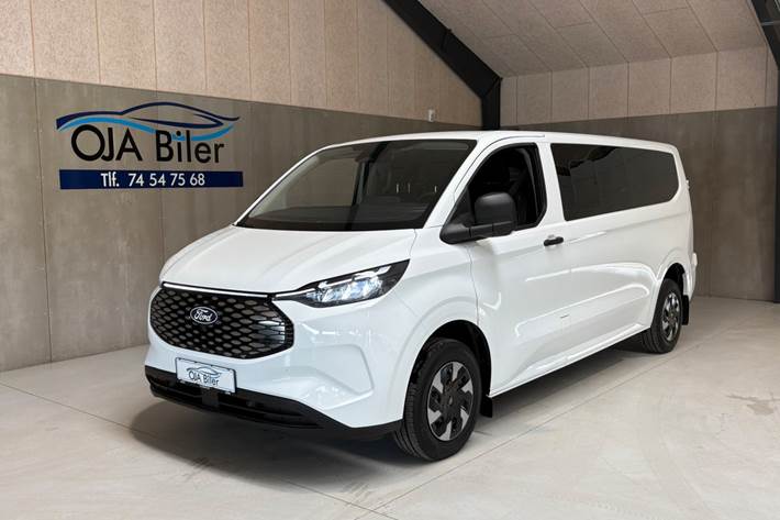 Hvid Ford E-Transit Custom Kombi 340 L2 fra 2026