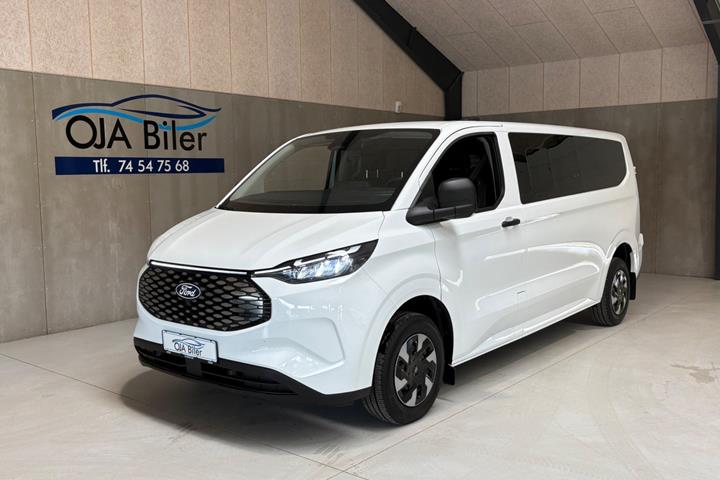 Hvid Ford E-Transit Custom Kombi 340 L2 fra 2026