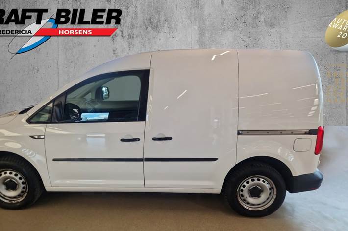 Hvid VW Caddy fra 2019