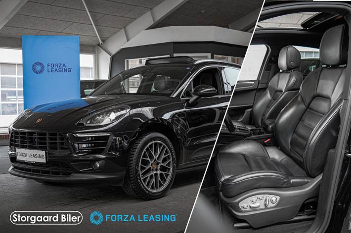 Sort Porsche Macan fra 2018