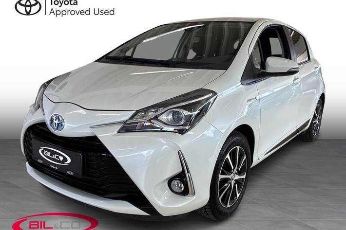 Hvid Toyota Yaris fra 2018
