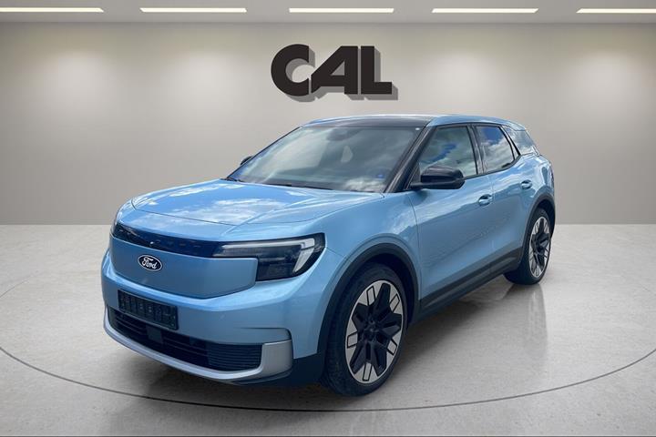 Blå Ford Explorer fra 2025 set udefra