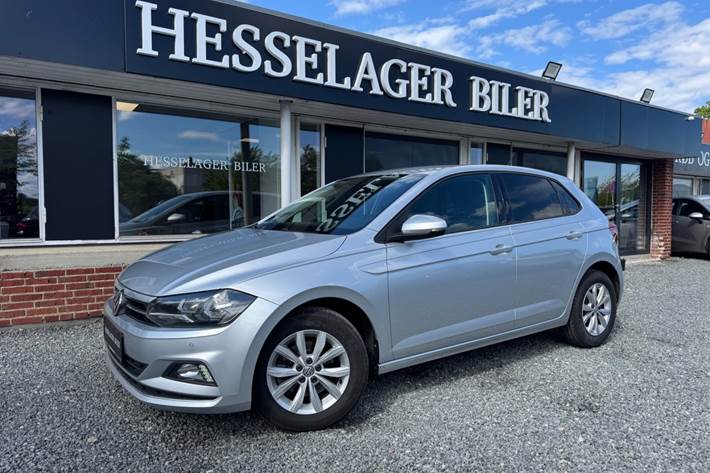 Sølv VW Polo fra 2018