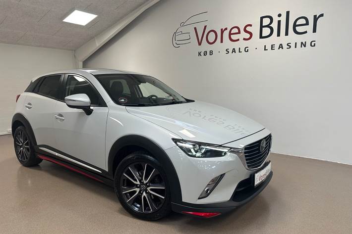 Sølv Mazda CX-3 fra 2017