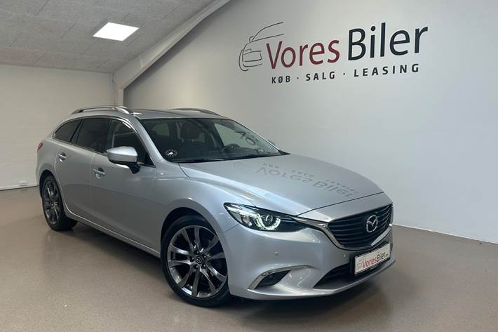Sølv Mazda 6 fra 2017
