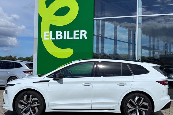 Hvid Skoda Enyaq fra 2026