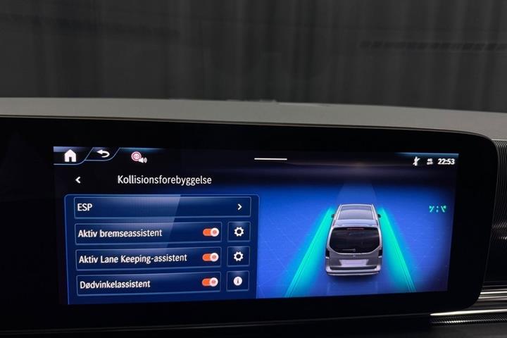 Grå Mercedes EQV300 fra 2025