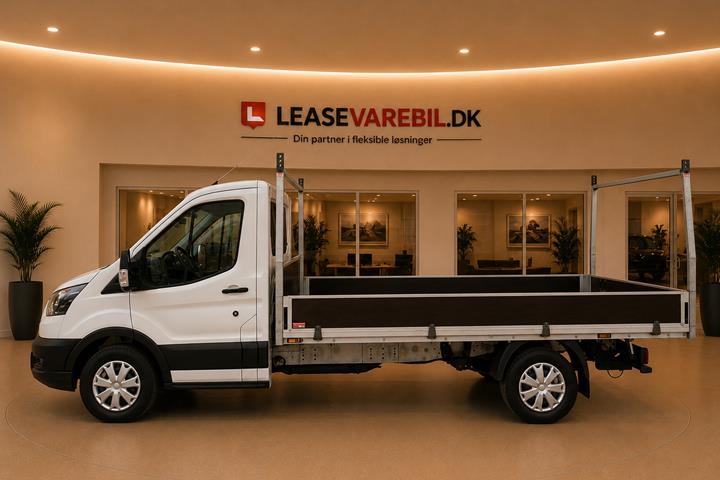 Hvid Ford Transit 350 L3 Chassis fra 2024