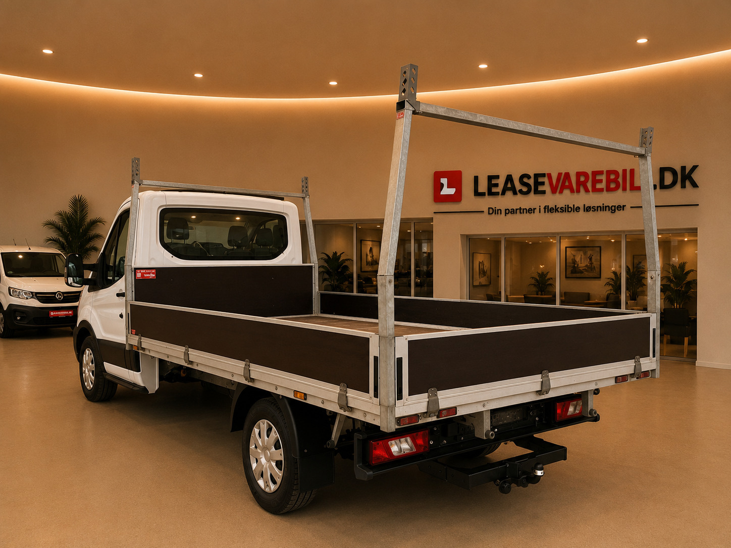 Hvid Ford Transit 350 L3 Chassis fra 2024