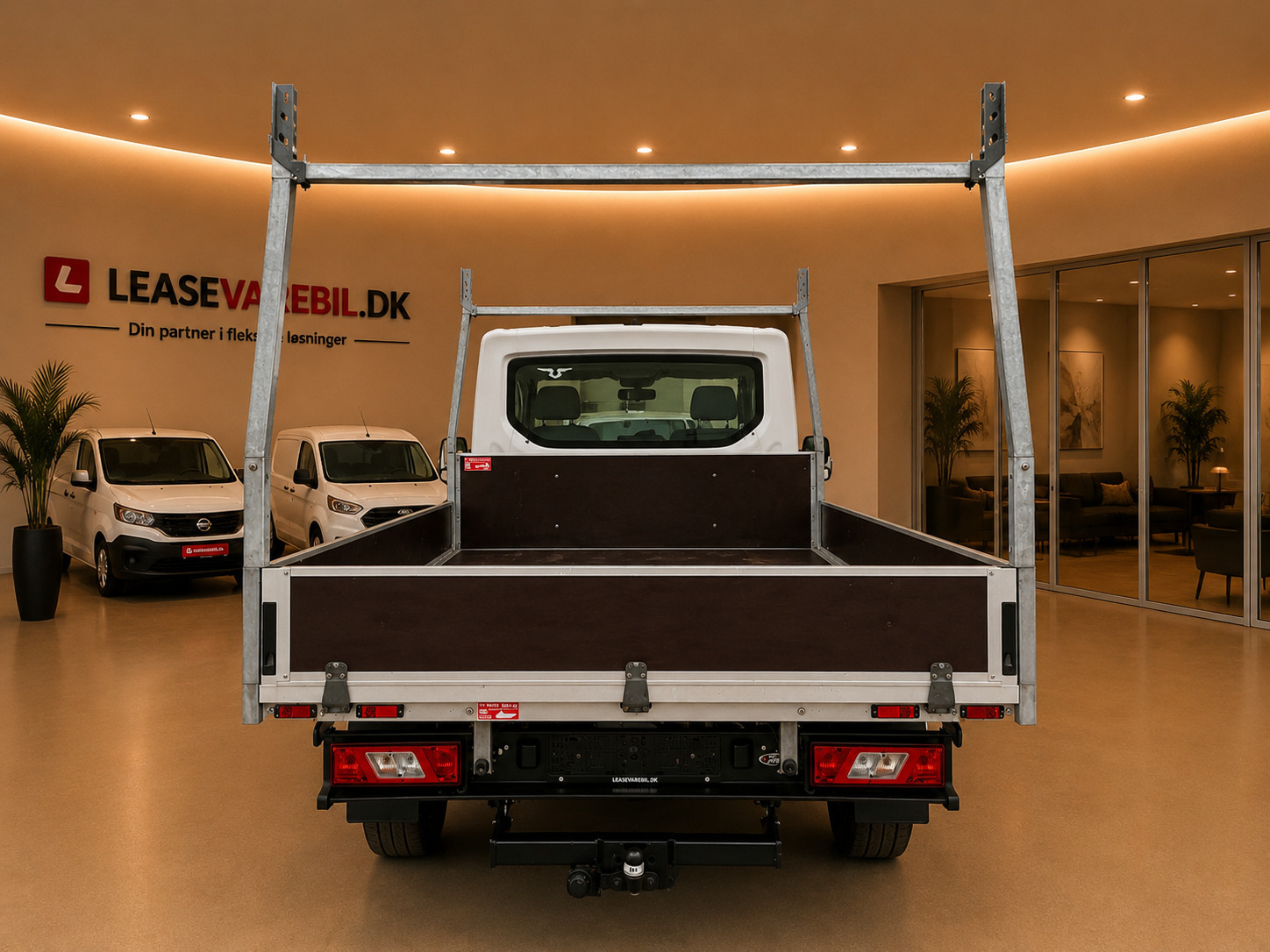 Hvid Ford Transit 350 L3 Chassis fra 2024