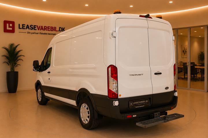 Hvid Ford Transit 350 L3 Van fra 2019