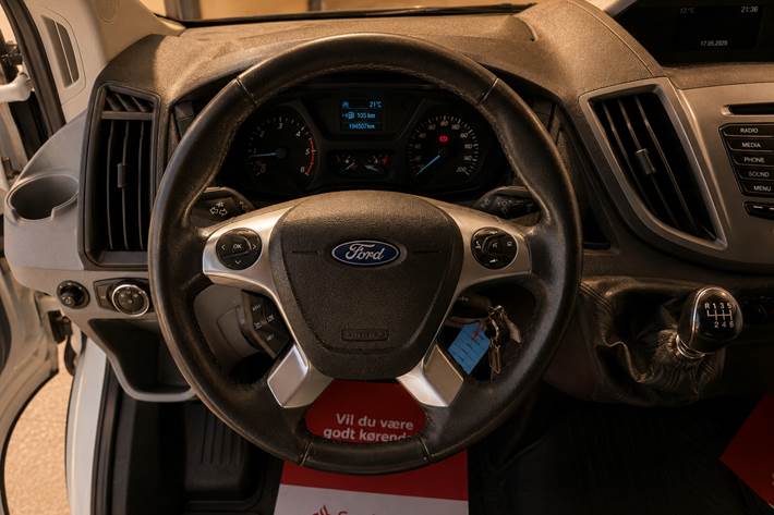 Hvid Ford Transit 350 L3 Van fra 2019