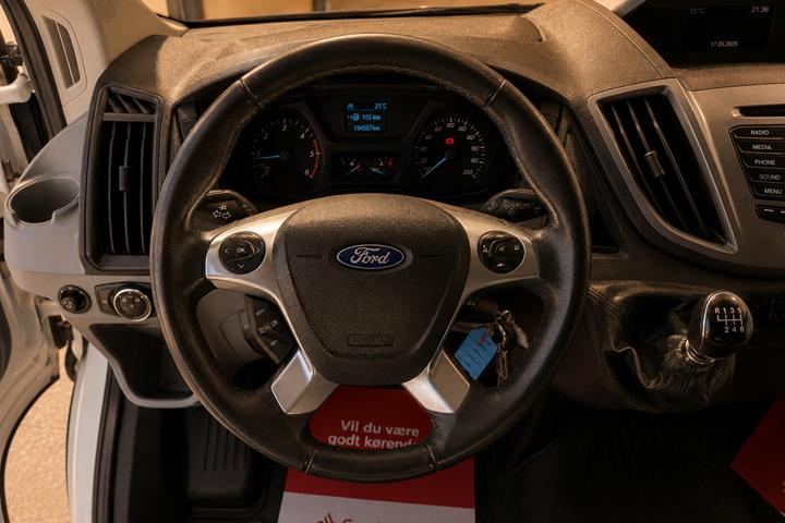 Hvid Ford Transit 350 L3 Van fra 2019