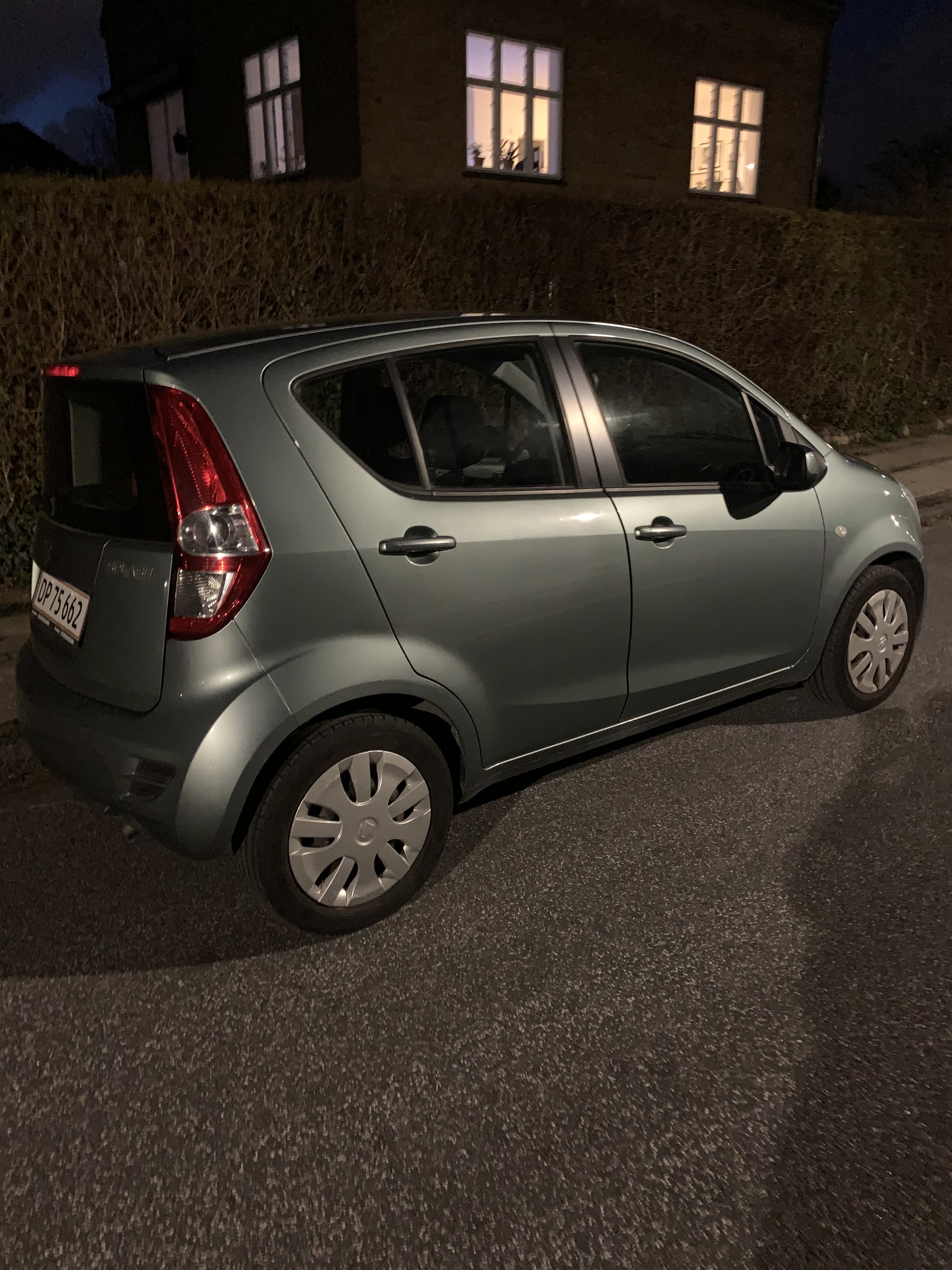 Grøn Suzuki Splash fra 2013