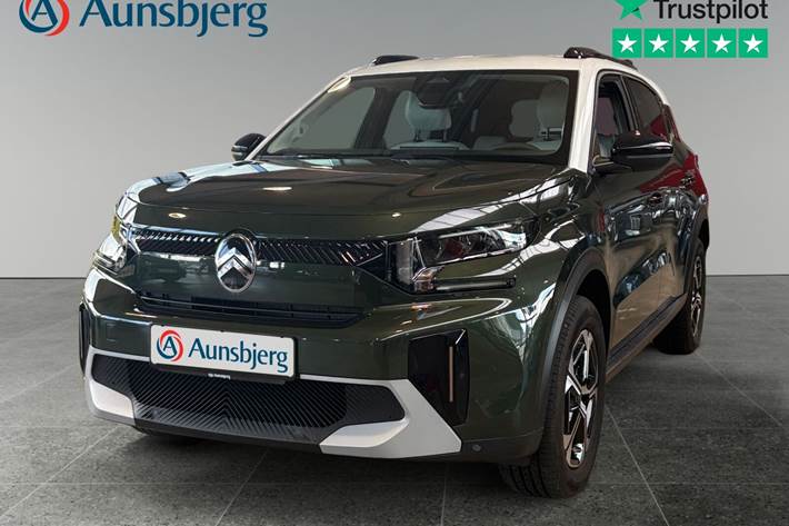 Grøn Citroën e-C3 Aircross fra 2025 set udefra