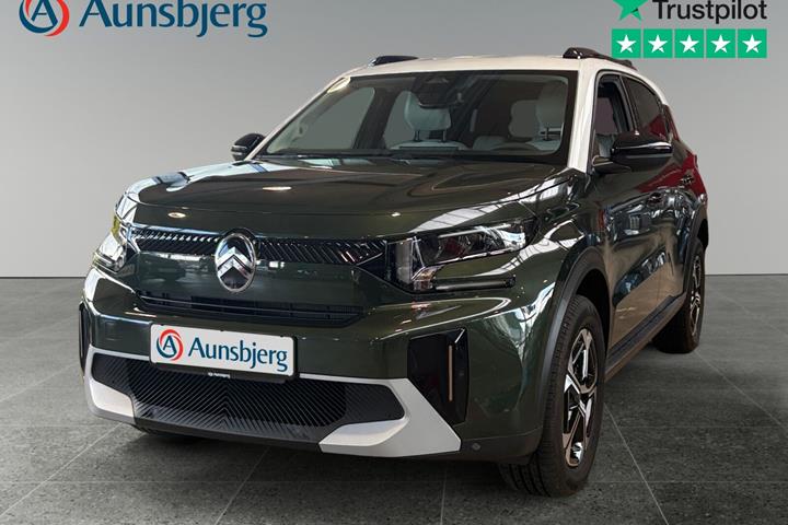 Grøn Citroën e-C3 Aircross fra 2025 set udefra