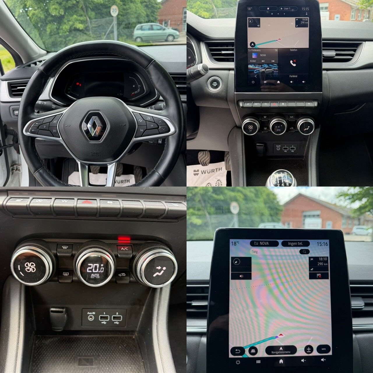 Hvid Renault Captur fra 2020