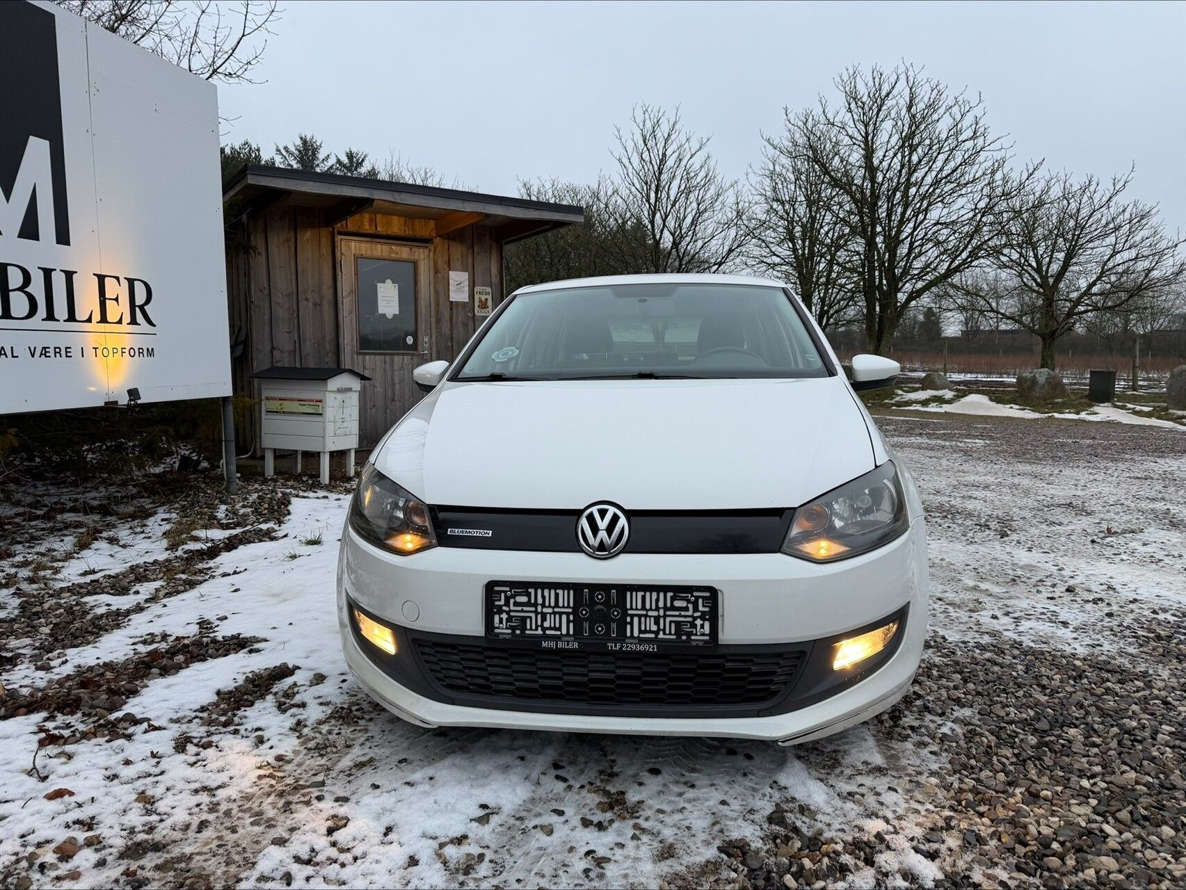 Hvid VW Polo fra 2011