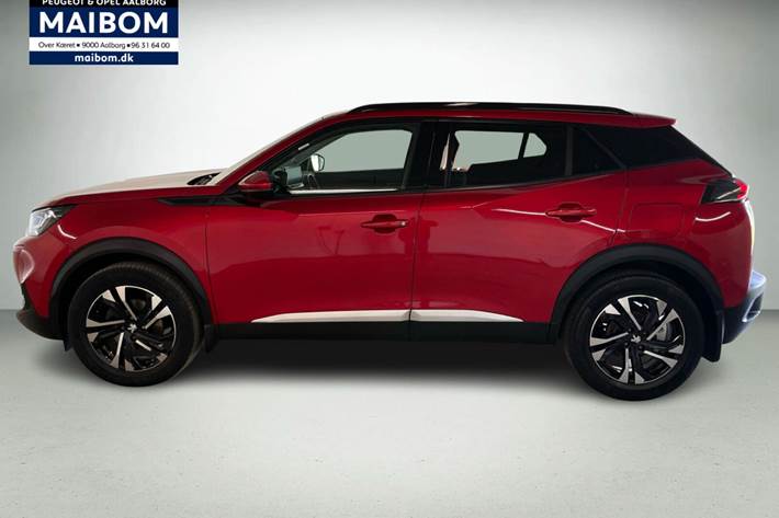 Rød Peugeot 2008 fra 2020