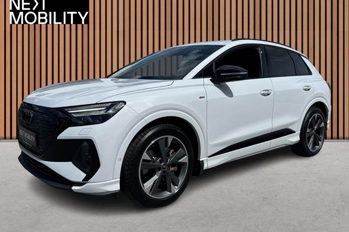 Hvid Audi Q4 e-tron fra 2023