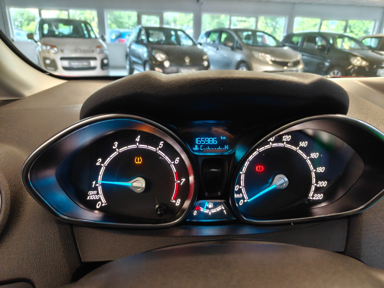 Gul Ford Fiesta fra 2014