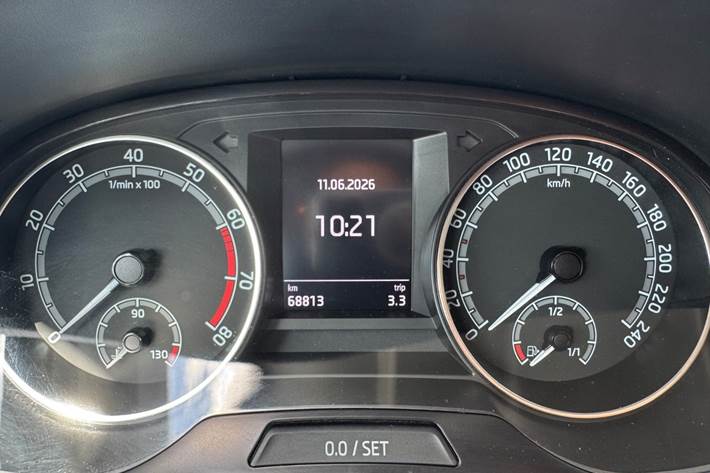 Beige Skoda Fabia fra 2019