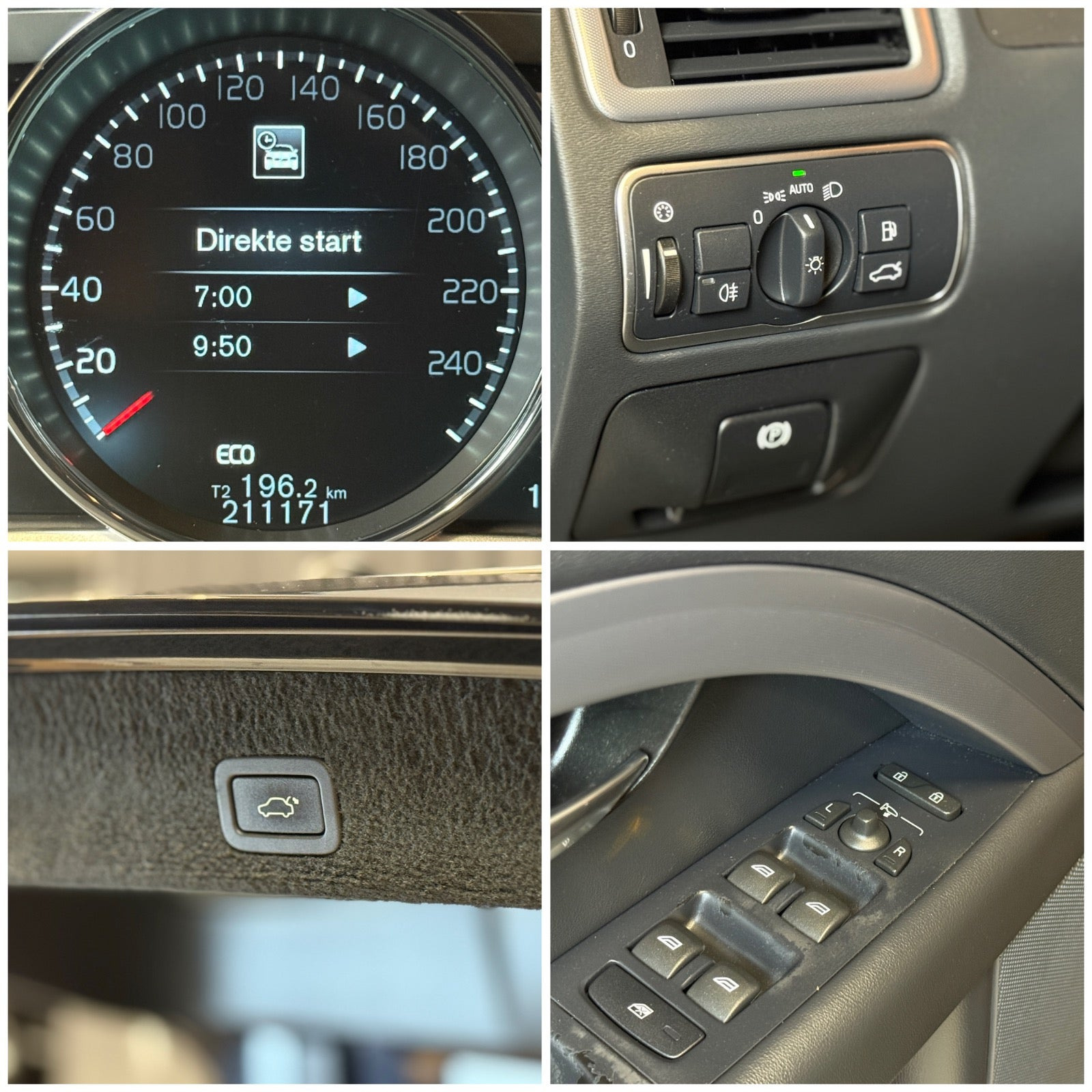 Sort Volvo V70 fra 2015