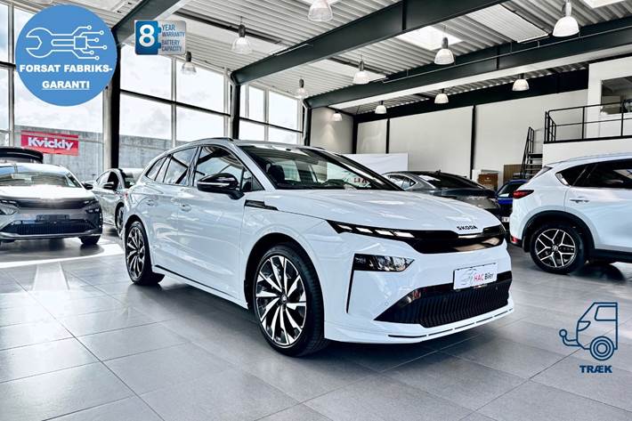 Hvid Skoda Enyaq fra 2026