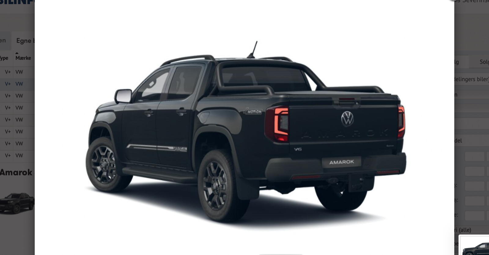 Sort VW Amarok fra 2026