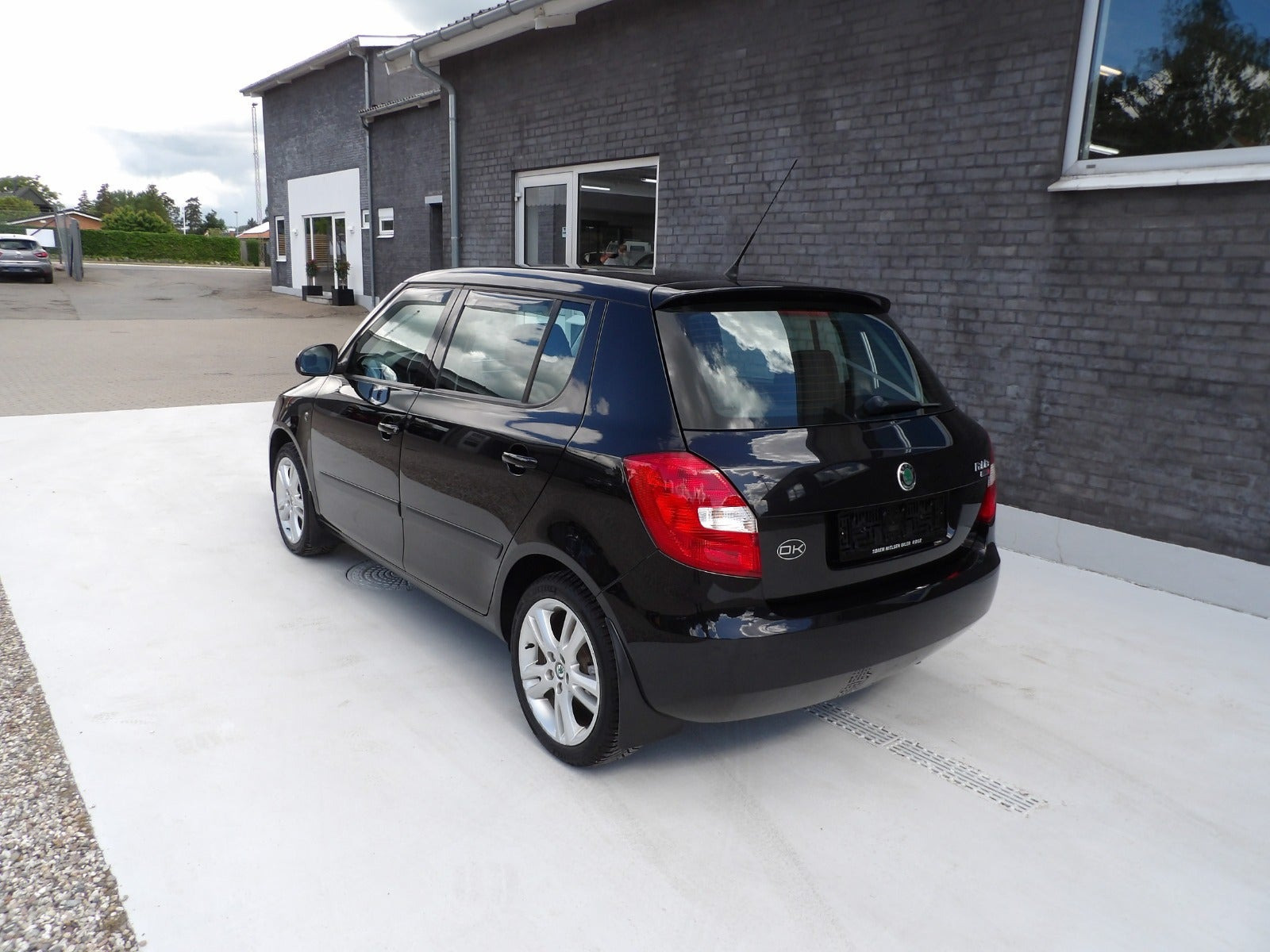 Sort Skoda Fabia fra 2007